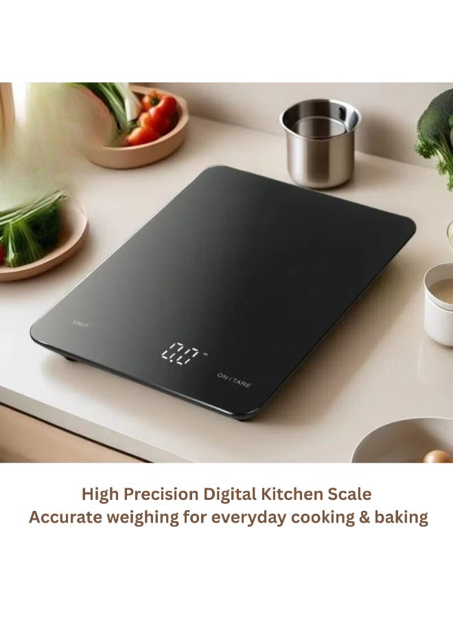 ARABIQO Digital Kitchen Food Scale 11lb / 5kg, 1g High Precision Kitchen Scale with Tare Function, LCD Display, Grams & Ounces Weight Scale for Baking, Cooking, Nutrition & Meal Prep - Image 3